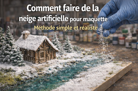 ❄️ Comment faire de la neige artificielle pour maquette : techniques simples et ultra réalistes