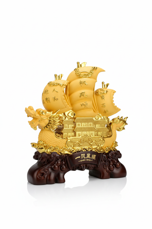 Maquette | Jonque Dragon Bois Sculpté