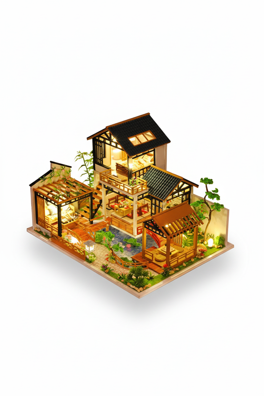 Maquette | Maison Traditionnelle Japonaise Illuminée